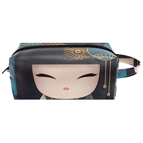 Reise-Kosmetiktasche PU-Leder,Mädchen im japanischen Stil,Kosmetiktaschen-Organizer,wasserdichte Make-up-Tasche für Damen von suojapuku