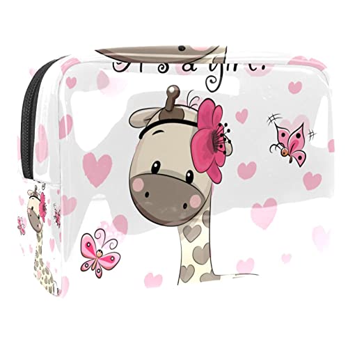 Reise Make-up Tasche,Kulturbeutel,Kosmetiktasche,Mädchen lieben Cartoon-Graffiti,Kosmetiketui,wasserdicht,Make-up-Beutel aus PVC von suojapuku