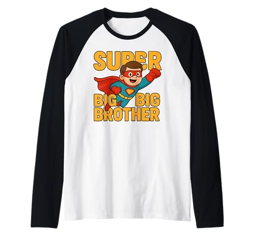 Herren Super toller großer Comic-Heldenbruder Raglan von super awesome Little Hero brother