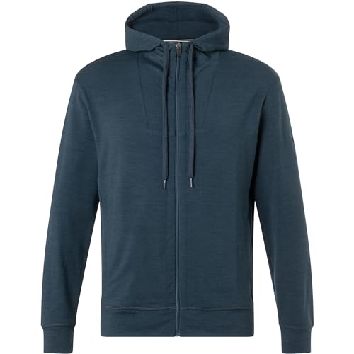 Super.Natural Herren Everyday Hoodie Jacke, Jet Black, L von super.natural