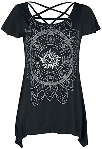 Supernatural Hunter Frauen T-Shirt schwarz L 95% Viskose, 5% Elasthan Fan-Merch, Festival, TV-Serien von super.natural