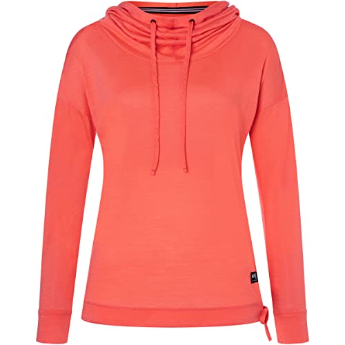 super.natural Funnel Hoodie Damen rot von super.natural