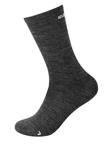 super.natural SN ALL DAY SOCKS 2-PACK Merino Socken Herren & Damen - Temperatur- & feuchtigkeitsregulierende Socken aus Merinowolle, Wandersocken von super.natural