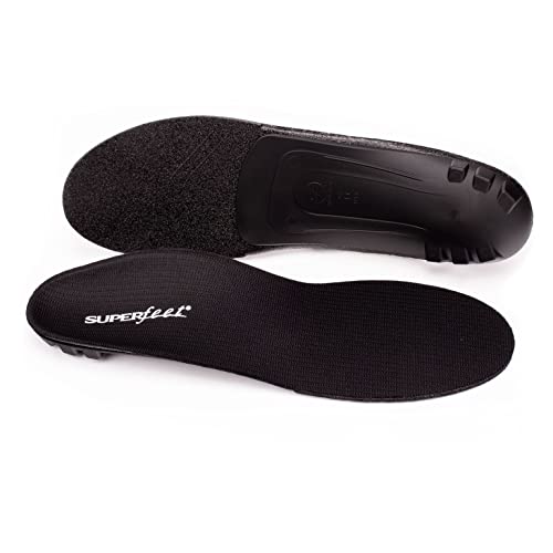 Superfeet BLACK Schuheinlagen Flexible dünne Premium Einlegesohlen für Orthopädischen Halt in engen Schuhen Damen Wanderschuhe Herren Ausgehschuhe Sportschuhe von superfeet