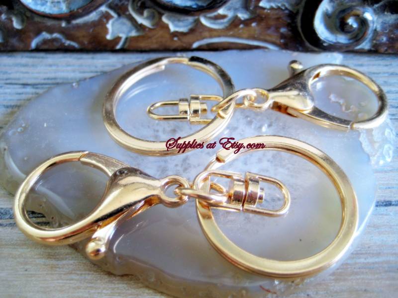 Schiffe Aus Den Usa-Verkauf Diy Gold Schlüsselanhänger Geldbörse Charme-Charme Freundschaft Karabiner-Verschluss Anhänger Charme-Craft von suppliesatetsy