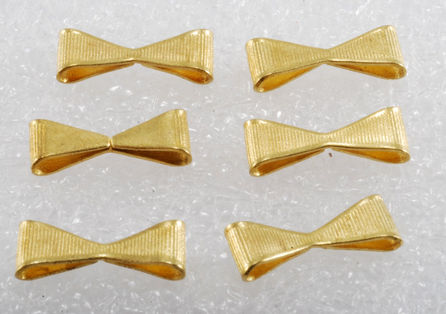 Vintage Lof Von 6 Metall Bogen Connector Zubehör, Vergoldetes Messing von supplyguy