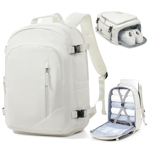 suradar Easyjet Handgepäck Rucksack 45X36X20 Untersessen Carry-Ons Frauen Flugzeug Männer Reisen Rucksack Kabinengröße Laptop Rucksack mit Ladungshafen Schuhfach Beige suradar Easyjet Handgepäck Rucksack 45X36X20 Untersessen Carry-Ons Frauen Flugzeug Männer Reisen Rucksack Kabinengröße Laptop Rucksack mit Ladungshafen Schuhfach Beige von suradar
