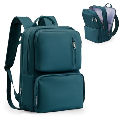 suradar Handgepäck 40x20x25 für Ryanair Handgepäck Rucksack für Flugzeug Klein Reiserucksack Unter Sitz Handgepäck Tasche für Weekender Kurze Tirp 14-Zoll-Laptop Rucksack für Herren Damen Pfauenblau von suradar
