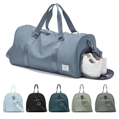 suradar Sporttasche & Reisetasche für Damen und Herren - mit Schuhfach & Nassfach - Tasche für Sport, Fitness & Reisen - Trainingstasche, Gym Bag Dunkelblau von suradar