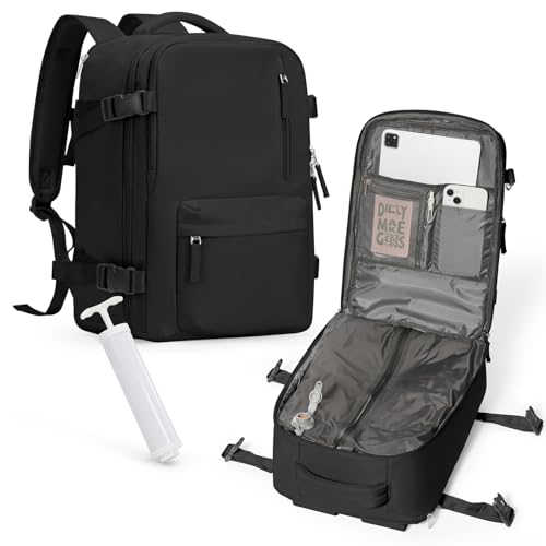 suradar Vakuum Rucksack Handgepäck Vacpack, Ryanair Handgepäck 40x20x25 Damen Vakuum Backpack Travel Airbag Rucksack mit Vakuumsystem für Flugzeug Herren und Damen Schwarz suradar Vakuum Rucksack Handgepäck Vacpack, Ryanair Handgepäck 40x20x25 Damen Vakuum Backpack Travel Airbag Rucksack mit Vakuumsystem für Flugzeug Herren und Damen Schwarz von suradar