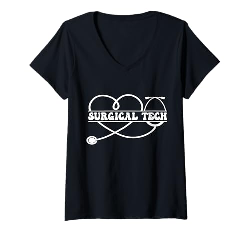 Damen Operationstechnologe surgicaltechlife T-Shirt mit V-Ausschnitt von surgical technologist Surgical Technology