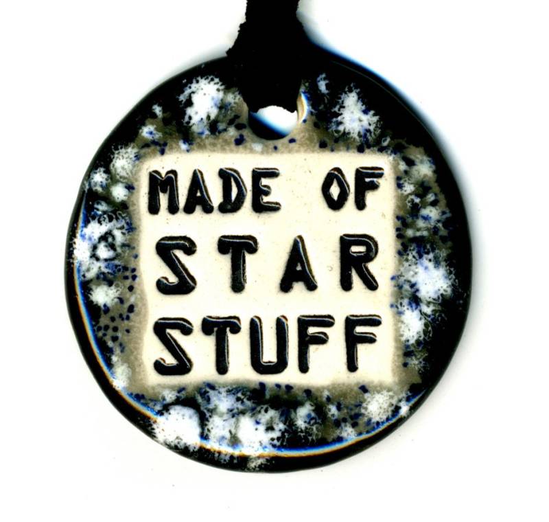 Made Of Star Stuff Keramik-Halskette in Schwarz Und Grau von surly
