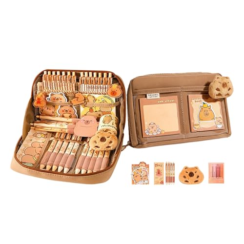 svpfuo Federmäppchen, Mäppchen, Federmappe, Geeignet Für 12 Lagen Große Kapazität, Federtasche. Kapybara Bleistifttasche Mit Hoher Farbe, Niedliche Schreibwarentasche. Schlampermäppchen von svpfuo