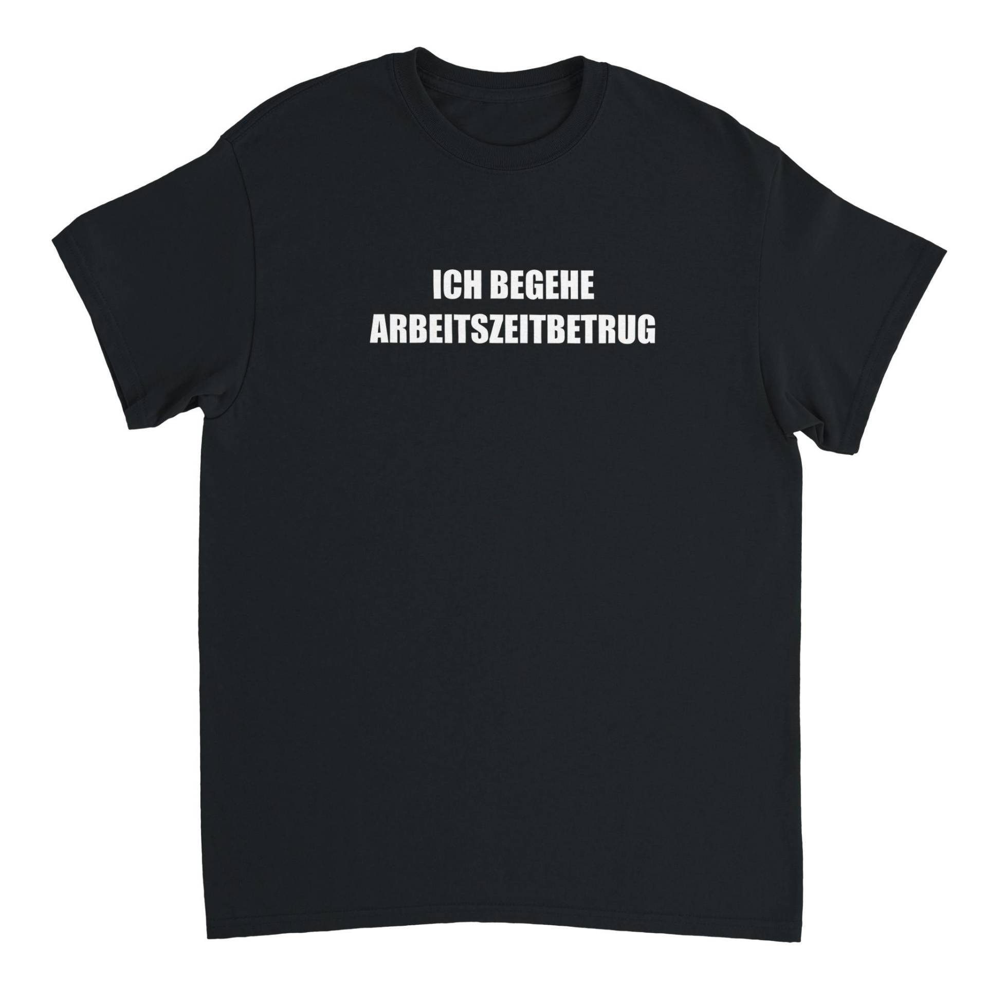 Arbeitszeitbetrug V1 T-Shirt, Humor T-Shirt, Funny Gift, Meme Shirt, Satire Shirt | - Heavyweight Unisex T-Shirt von swagedup