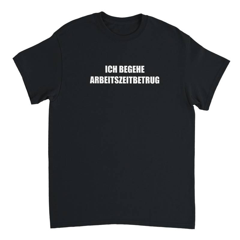 Arbeitszeitbetrug V1 T-Shirt, Humor T-Shirt, Funny Gift, Meme Shirt, Satire Shirt | - Heavyweight Unisex T-Shirt von swagedup