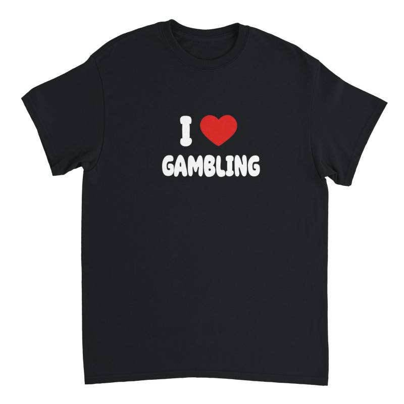 I Love Gambling Shirt, Drinking Tiktok Meme Dark Humor Clubbing Shirt von swagedup