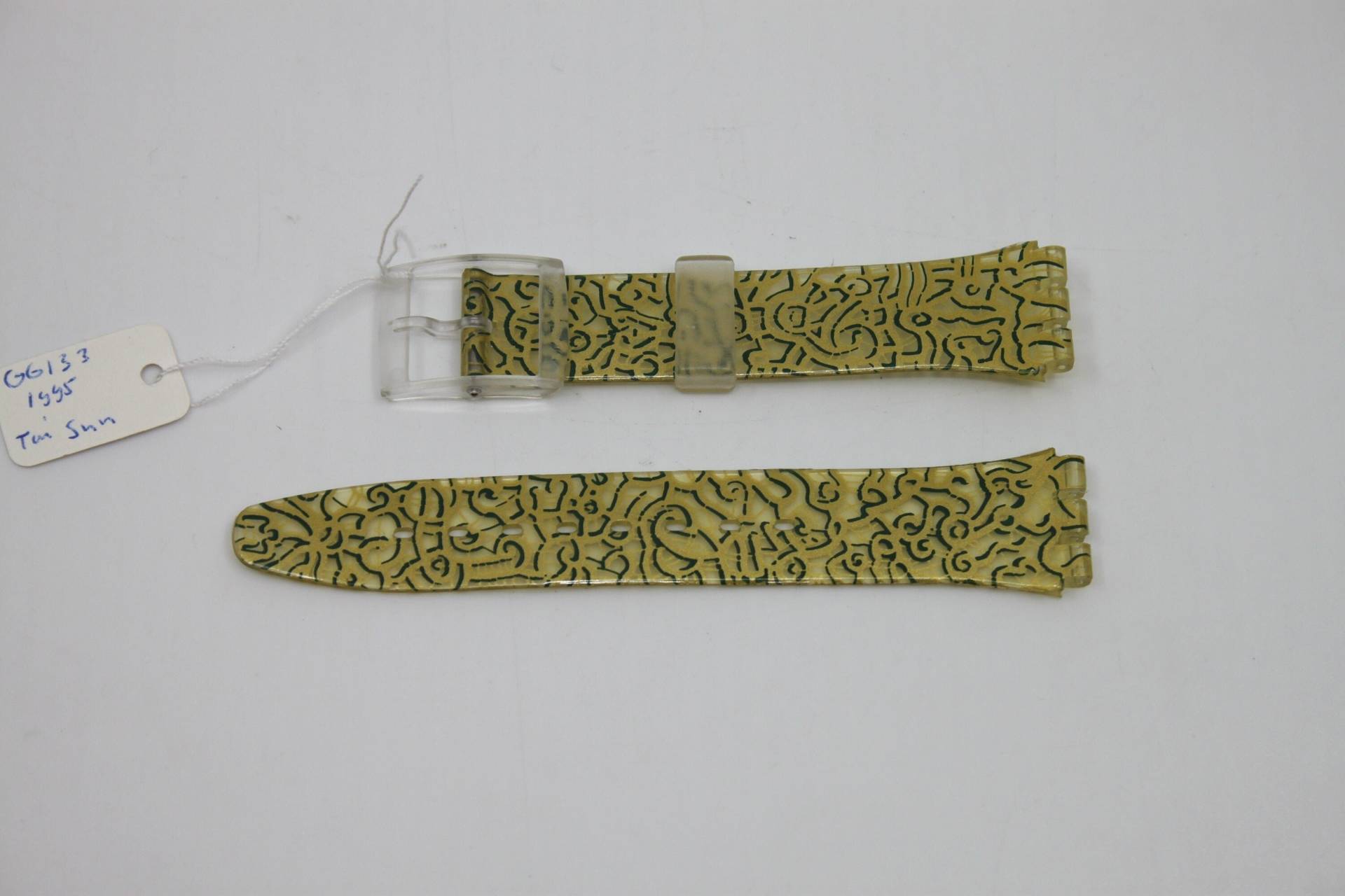 1995, Vintage Swatch Armband, "Tai Sun', Gg133, 17 Mm, Hau, New Old Stock von swatchoclock