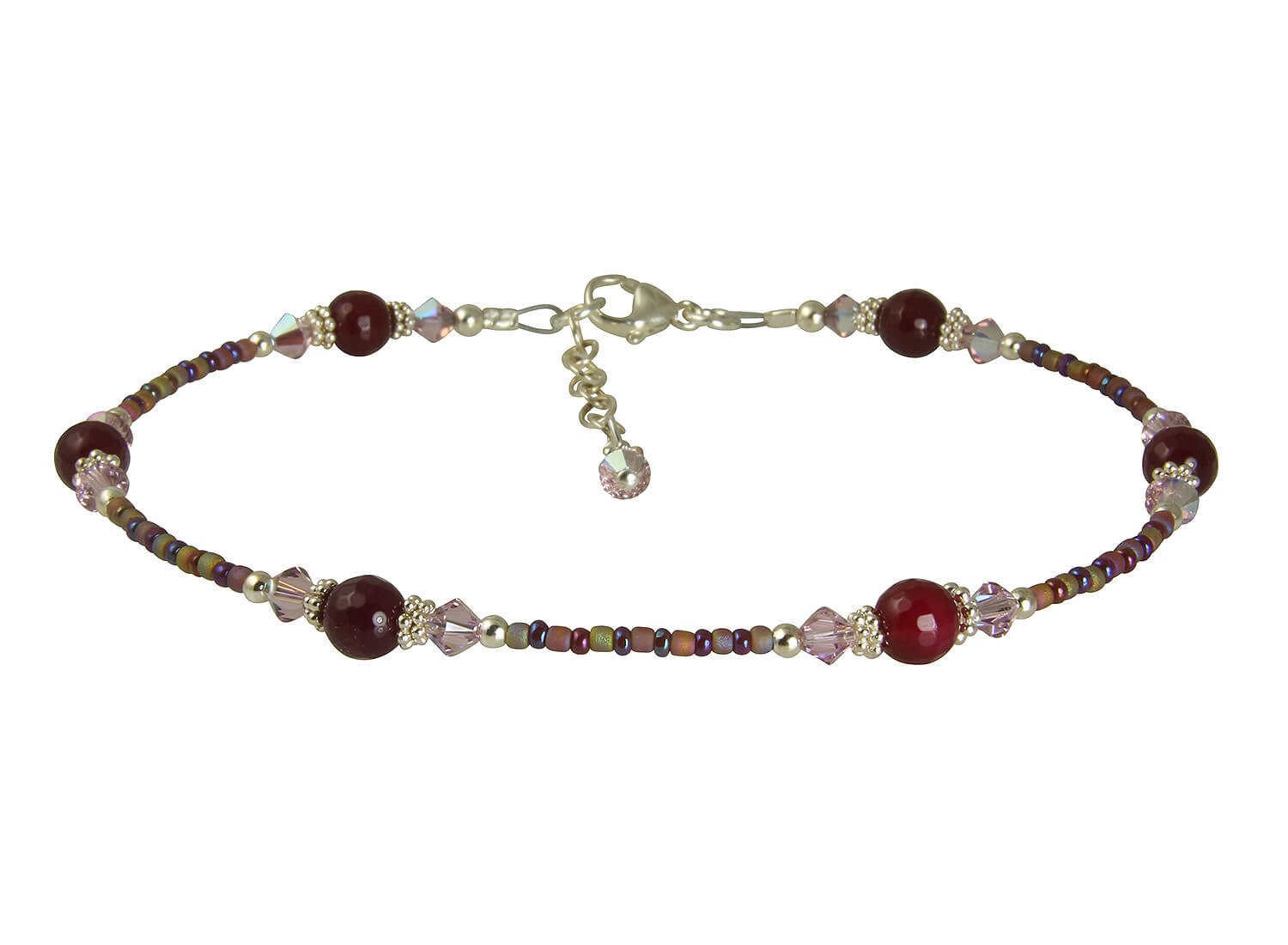 Glamour Rot Achat Perlen Fußkettchen, Fußkettchen Rot, Edelstein Sterling Silber Handgemachtes Glamour Rot Achat Perlen Fußkettchen, Fußkettchen Rot, Edelstein Sterling Silber Handgemachtes von swcreationsjewelry