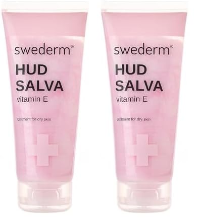 swederm Hudsalva Vitamin E Schützende Handcreme Mit Vitamin E Salbe Für Trockene Hände Füße Hornhaut Spendet Feuchtigkeit Regeneriert Mit Glycerin Sheabutter 100 ml (Packung mit 2) von swederm