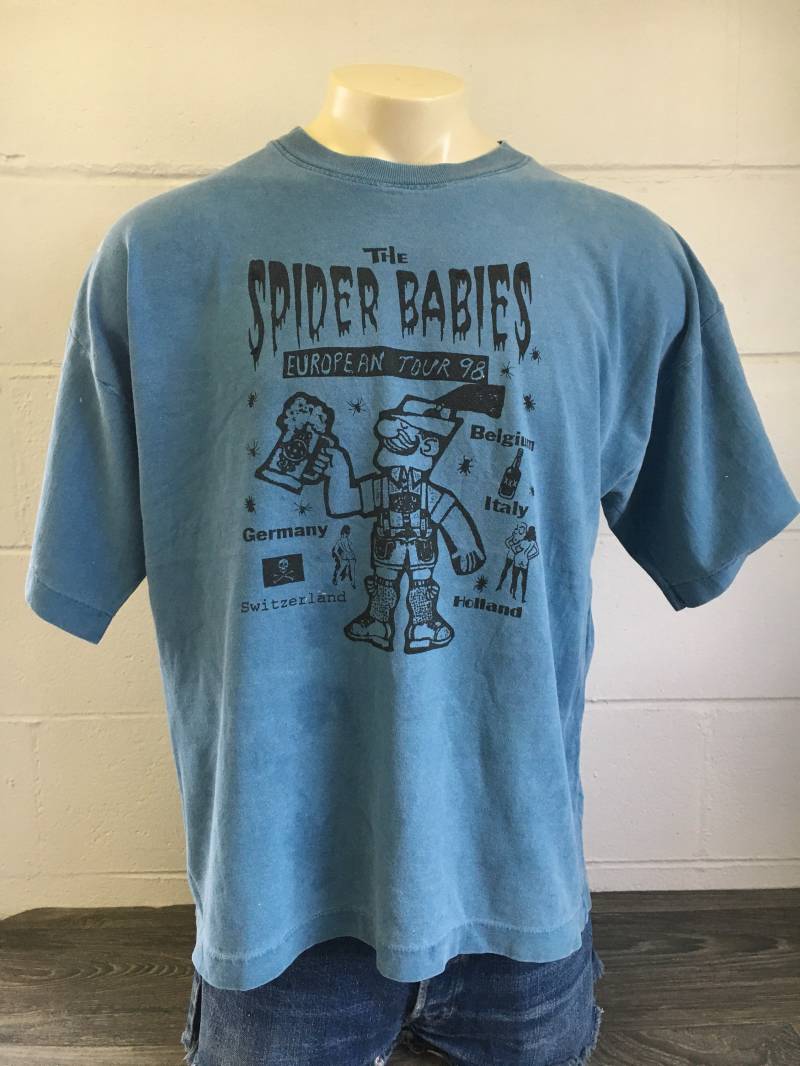 The Spider Babies Shirt 1998 Tour Onscure Portland Oregon Garage Band Punk Rock Pdx Europe Undertakers Stalker Baumwolle Abgenutzt X-Large von sweetVTGtshirt