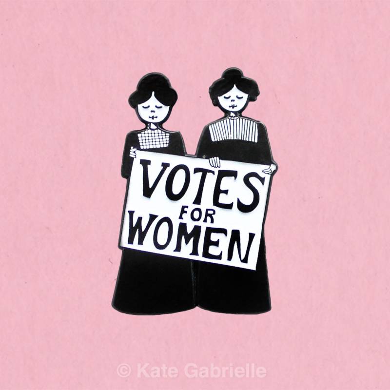 Votes For Women // Suffragetten Anstecknadel von sweetandlovely