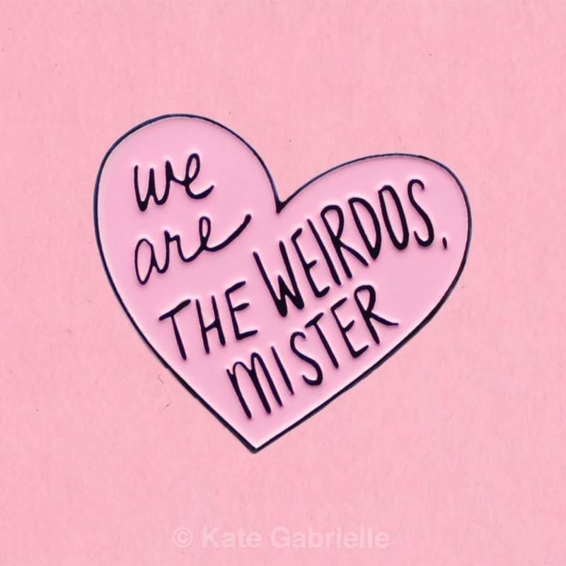 Wir Sind Die Verrückten Mister Emaille Anstecknadel von sweetandlovely