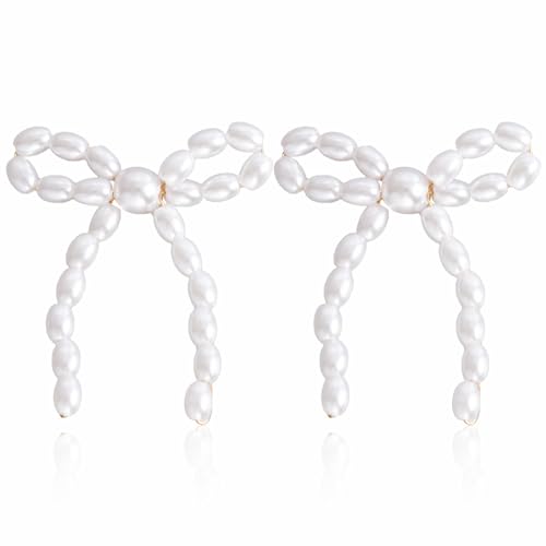 Kleine Perlenohrstecker, vergoldet, zierlicher Charm, Schleife, Schleife, Kunstperle, Kugel, schicker Strass, Zirkonia, Ohrringe für Damen, Weihnachten, Party, Hochzeit, Urlaub, Schmuck, Geschenke Kleine Perlenohrstecker, vergoldet, zierlicher Charm, Schleife, Schleife, Kunstperle, Kugel, schicker Strass, Zirkonia, Ohrringe für Damen, Weihnachten, Party, Hochzeit, Urlaub, Schmuck, Geschenke von swglcowo