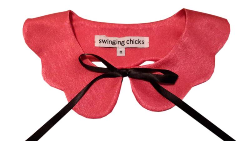 Abnehmbare Ausgebogten Bubikragen Halskette Lätzchen Retro Inspiriert Schleife von swingingchicksshop