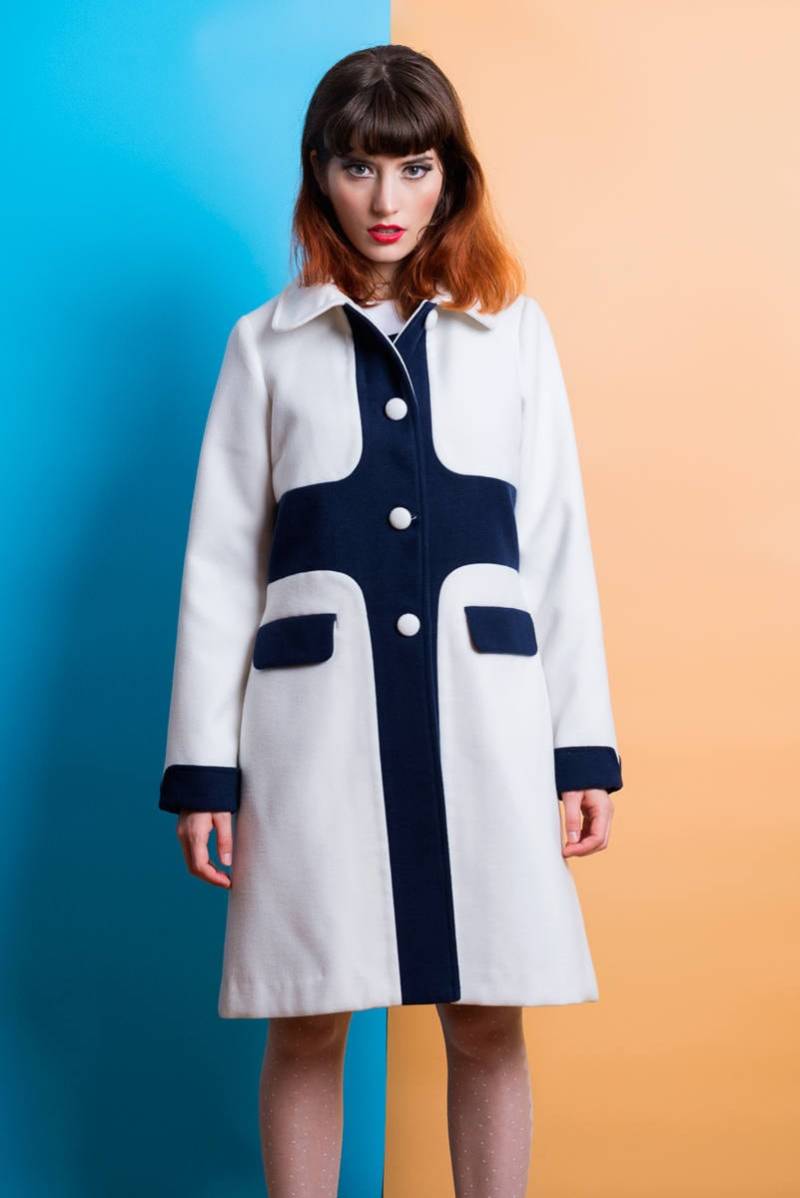 Mod Soft Wollmantel 60Er Jahre Retro Mod Mantel Auf Maß Gefertigt von swingingchicksshop