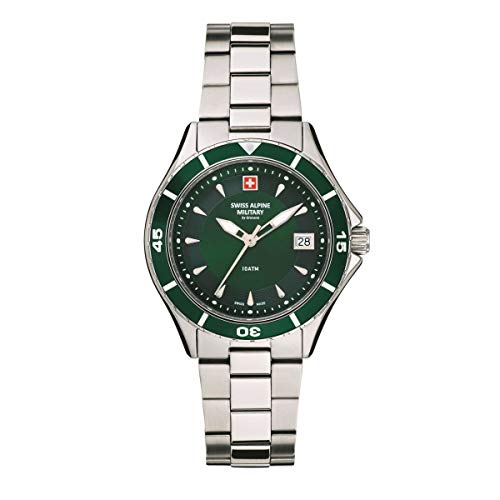 Swiss Alpine Military Damen Uhr Analog Quarz 7740.1134SAM Edelstahl von swiss alpine military