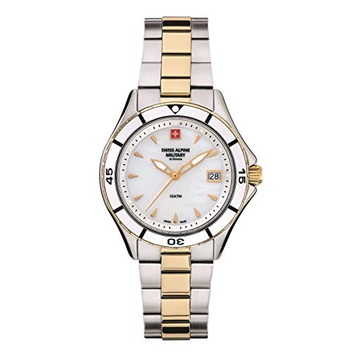 Swiss Alpine Military Damen Uhr Analog Quarz 7740.1143SAM Edelstahl von swiss alpine military