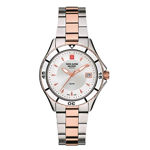 Swiss Alpine Military Damen Uhr Analog Quarz 7740.1152SAM Edelstahl von swiss alpine military