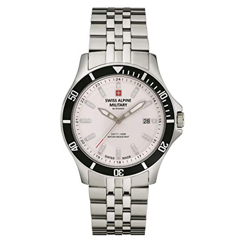 Swiss Alpine Military Herren Uhr Analog Quarz 7022.1132SAM Edelstahl von swiss alpine military