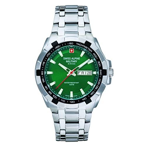 Swiss Alpine Military by Grovana Swiss Alpine Military Herren Uhr Analog Quarz 7043.1134SAM Edelstahl von swiss alpine military