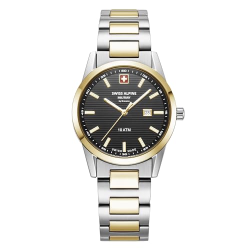 swiss alpine military Damen Uhr Analog Quarz 7767.1147SAM Edelstahl von swiss alpine military