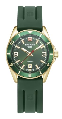 swiss alpine military Herren Uhr Analog Quarz 7034.1814SAM Silikon von swiss alpine military