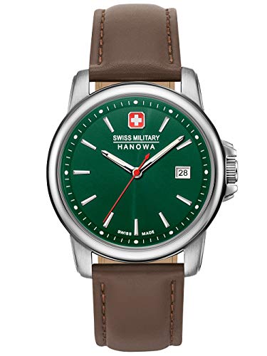 swiss military hanowa Unisex Erwachsene Analog Quarz Uhr mit Leder Armband 06-4230.7.04.006 von Swiss Military Hanowa