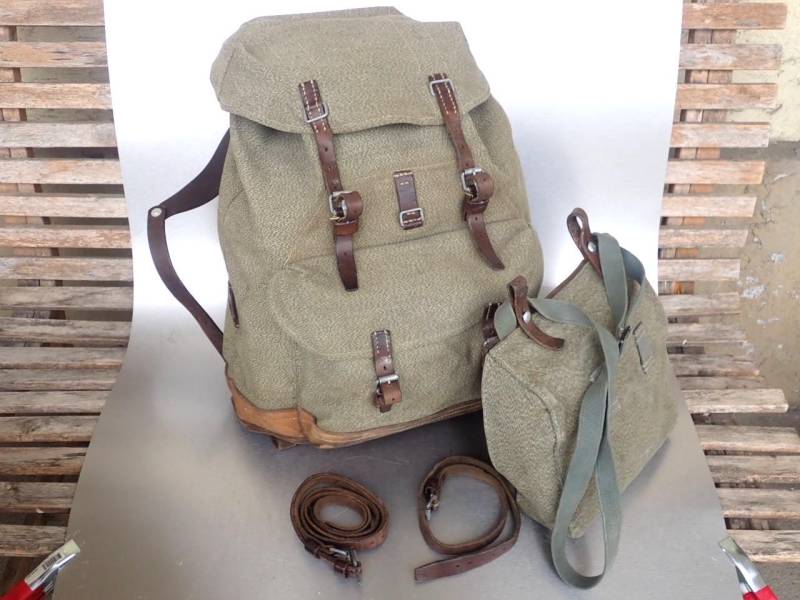 1963 Schweizer Armee Rucksack Leder Vintage Oberei Canvas Pouch Citybag Biker Jagd von swissarmygear