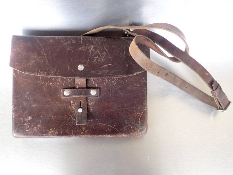 1964 Vintage Ledertasche Schweizer Armeetasche Armee Suisse Sac En Cuir Schweiz von swissarmygear