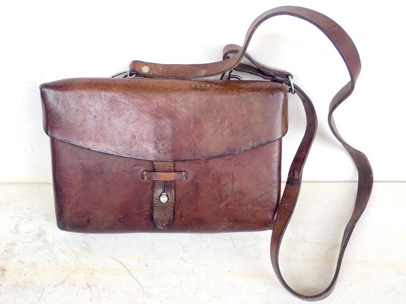 Vintage Ledertasche Schweizer Armee Tasche Leder Polizei Feuerwehr Beutel Suisse Sac En Cuir Schweiz von swissarmygear