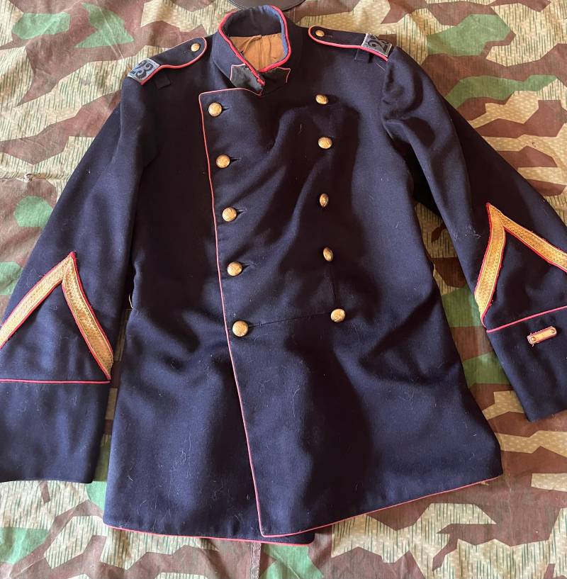 Seltene Schweizer Militärjacke Aus Dem 1. Weltkrieg, Artillerie, Pionier, Ingenieur, Soldat, Sergeant, Unteroffizier, Ord. 1898, Früher Krieg von swissarmymilitaria