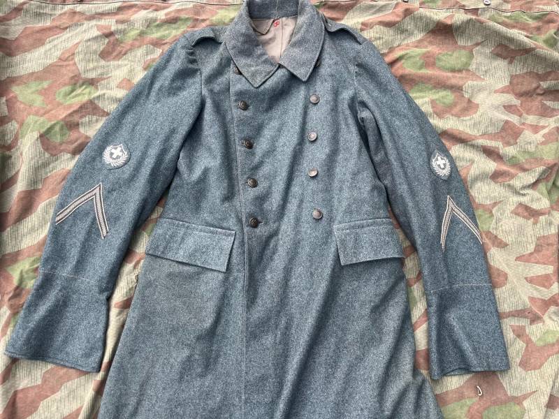 Ww1/Ww2 Schweizer Militärwolle Mantel Uniform Vintage Ord 17/26 1925 Datiert Trenchcoat von swissarmymilitaria