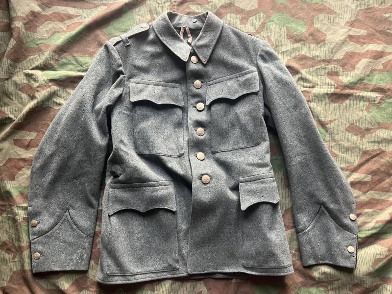 Ww2 Schweizer Militärsoldatenuniform, Unmarkierte Jacke, Ord. 40, Mitte Bis Ende Ww2, Vintage von swissarmymilitaria