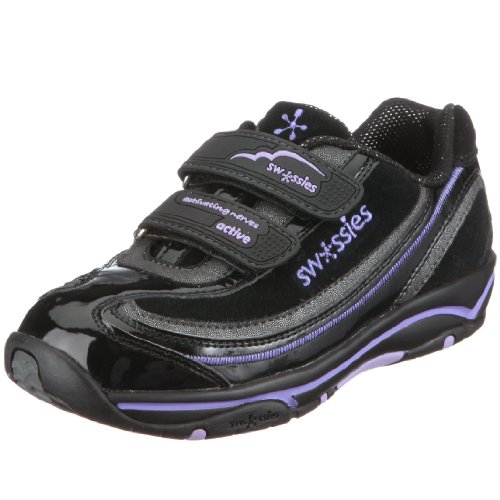 Swissies Cindy GF0046L1M3AX Mädchen Halbschuhe, schwarz, ( schwarz / lavanda ), EU 32 von Swissies