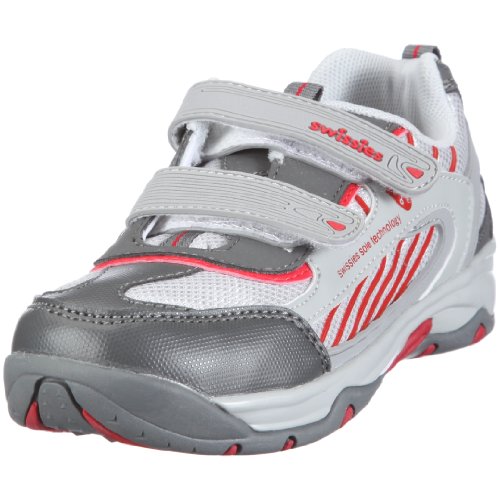 Swissies Fast 000001/000002-0045, Jungen, Halbschuhe, Silber (Silver/Cement/Swissies red), EU 28 von swissies