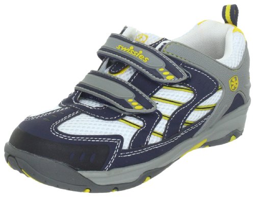 Swissies Siro 1-044-193 Jungen Halbschuhe Blau (Dark navy/White/Taxi yellow) 33 von swissies