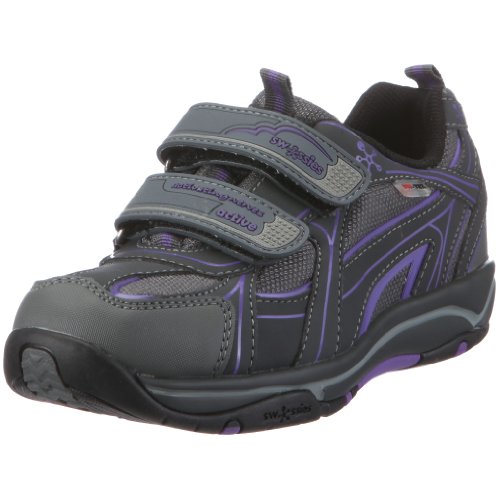 Swissies Turquoise GF0070M2M0QY Mädchen Halbschuhe, grau, ( antracite / violett ), EU 32 von Swissies
