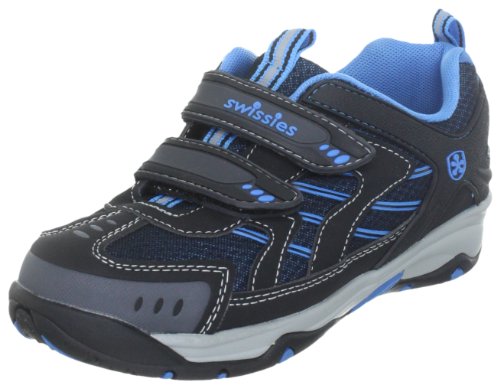 swissies Flash 1-045-198, Jungen Halbschuhe, Schwarz (Black/Royal Fluo), EU 33 von swissies