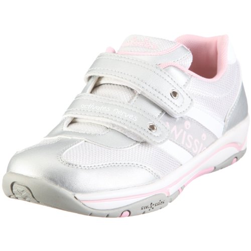 Swissies Jasmine 000002/000012-0085, Mädchen, Halbschuhe, Silber (Silver/Silver/Mid pink), EU 27 von Swissies