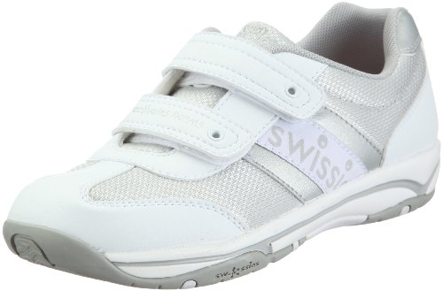 Swissies Jasmine 000002/000012-0087, Mädchen, Halbschuhe, Weiss (White/Silver/Silver), EU 31 von Swissies